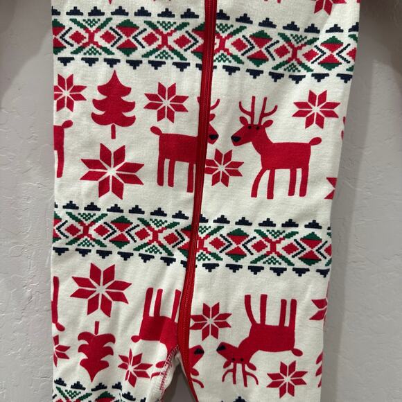 Hanna Andersson Dear Deet Holiday Zipper Sleeper Pajamas - Picture 4 of 8